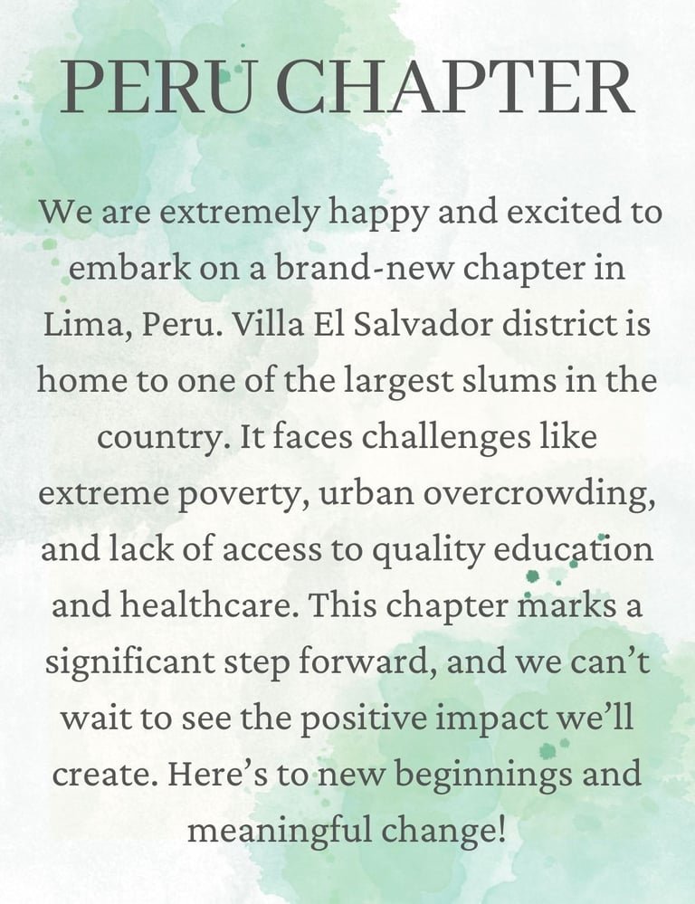 Peru Chapter - Villa El Salvador, Lima
