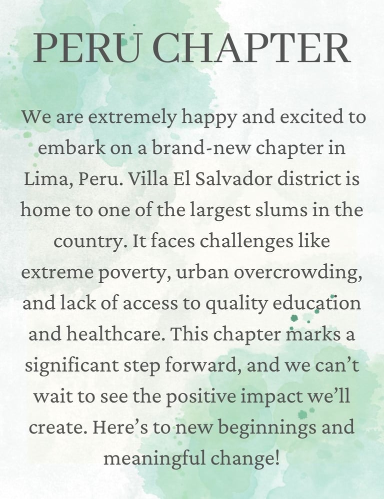 Peru Chapter - Villa El Salvador, Lima